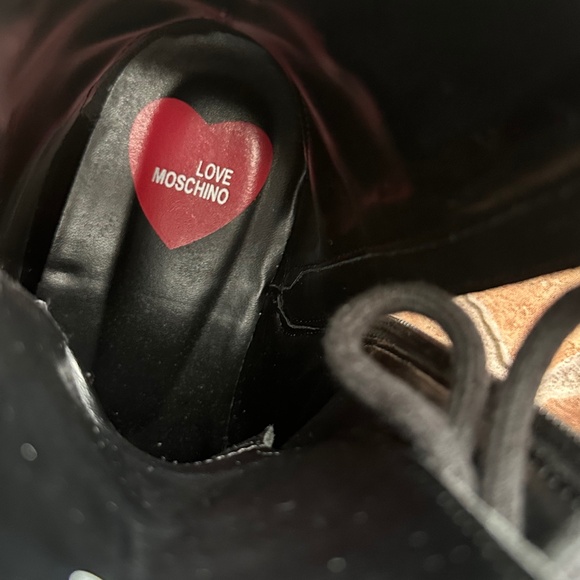 Authentic Love Moschino Leather Combat Boots - Picture 15 of 16